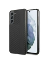 Etui Mercedes AMG AMHCS21FESBLSCA Samsung Galaxy S21 FE černý/black hardcase Carbon Stripe&Embossed