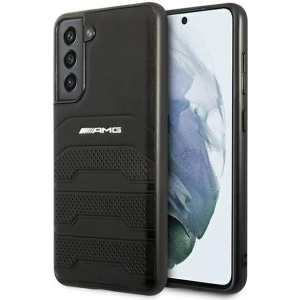 Kup Etui Mercedes AMG AMHCS21FESGSEBK Samsung Galaxy S21 FE negru/black hardcase din piele cu linii debosate - MRS036BLK - {ean13} - Sklep Home Screen
