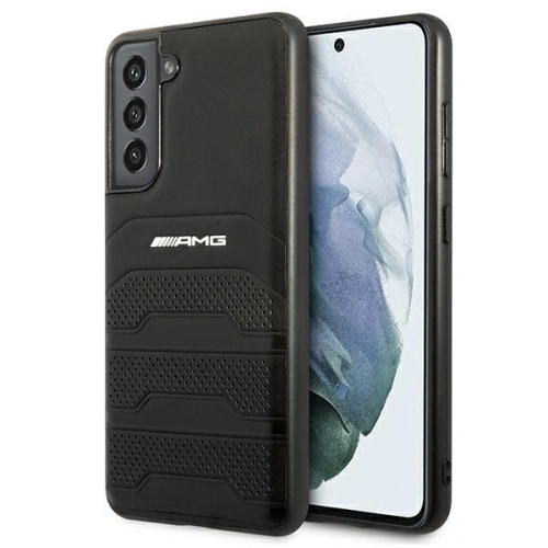 Kup Etui Mercedes AMG AMHCS21FESGSEBK Samsung Galaxy S21 FE černý/black hardcase Leather Debossed Lines - MRS036BLK - {ean13} - Sklep Home Screen