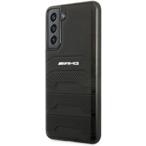 Kup Etui Mercedes AMG AMHCS21FESGSEBK Samsung Galaxy S21 FE czarny/black hardcase Leather Debossed Lines - MRS036BLK - {ean13} - Sklep Home Screen