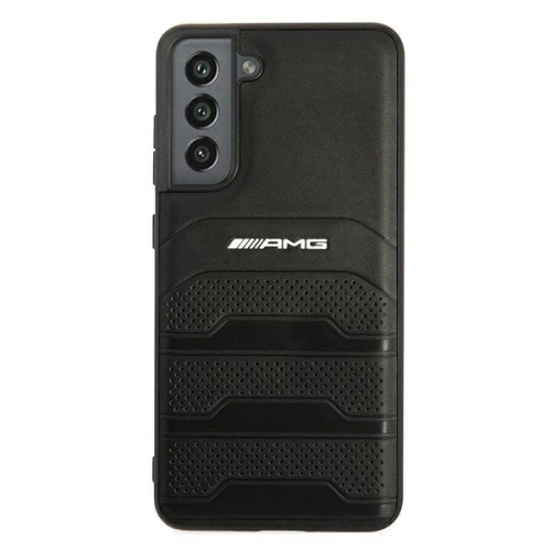 Kup Etui Mercedes AMG AMHCS21FESGSEBK Samsung Galaxy S21 FE negru/black hardcase din piele cu linii debosate - MRS036BLK - {ean13} - Sklep Home Screen