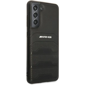 Kup Etui Mercedes AMG AMHCS21FESGSEBK Samsung Galaxy S21 FE czarny/black hardcase Leather Debossed Lines - MRS036BLK - {ean13} - Sklep Home Screen
