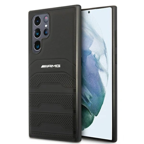 Kup Etui Mercedes AMG AMHCS22LGSEBK Samsung Galaxy S22 Ultra fekete/hardcase bőr debossed vonalak - MRS038BLK - {ean13} - Sklep Home Screen