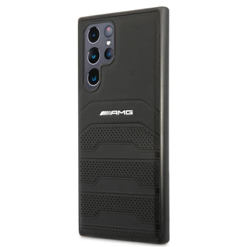 Kup Etui Mercedes AMG AMHCS22LGSEBK Samsung Galaxy S22 Ultra fekete/hardcase bőr debossed vonalak - MRS038BLK - {ean13} - Sklep Home Screen