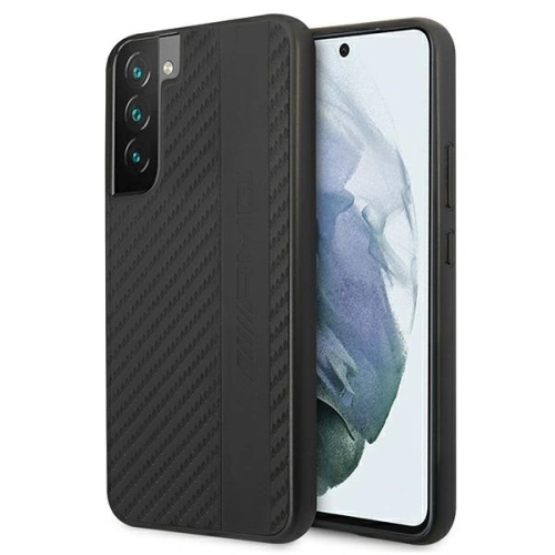 Kup Etui Mercedes AMG AMHCS22MBLSCA Samsung Galaxy S22+ Plus negru/black hardcase Carbon Stripe&Embossed - MRS039BLK - {ean13} - Sklep Home Screen