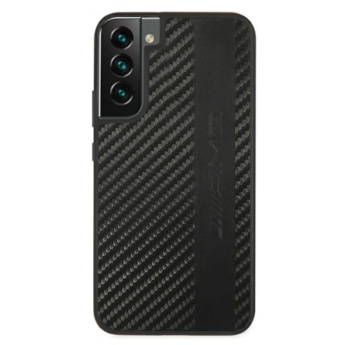 Kup Etui Mercedes AMG AMHCS22MBLSCA Samsung Galaxy S22+ Plus czarny/black hardcase Carbon Stripe&Embossed - MRS039BLK - {ean13} - Sklep Home Screen