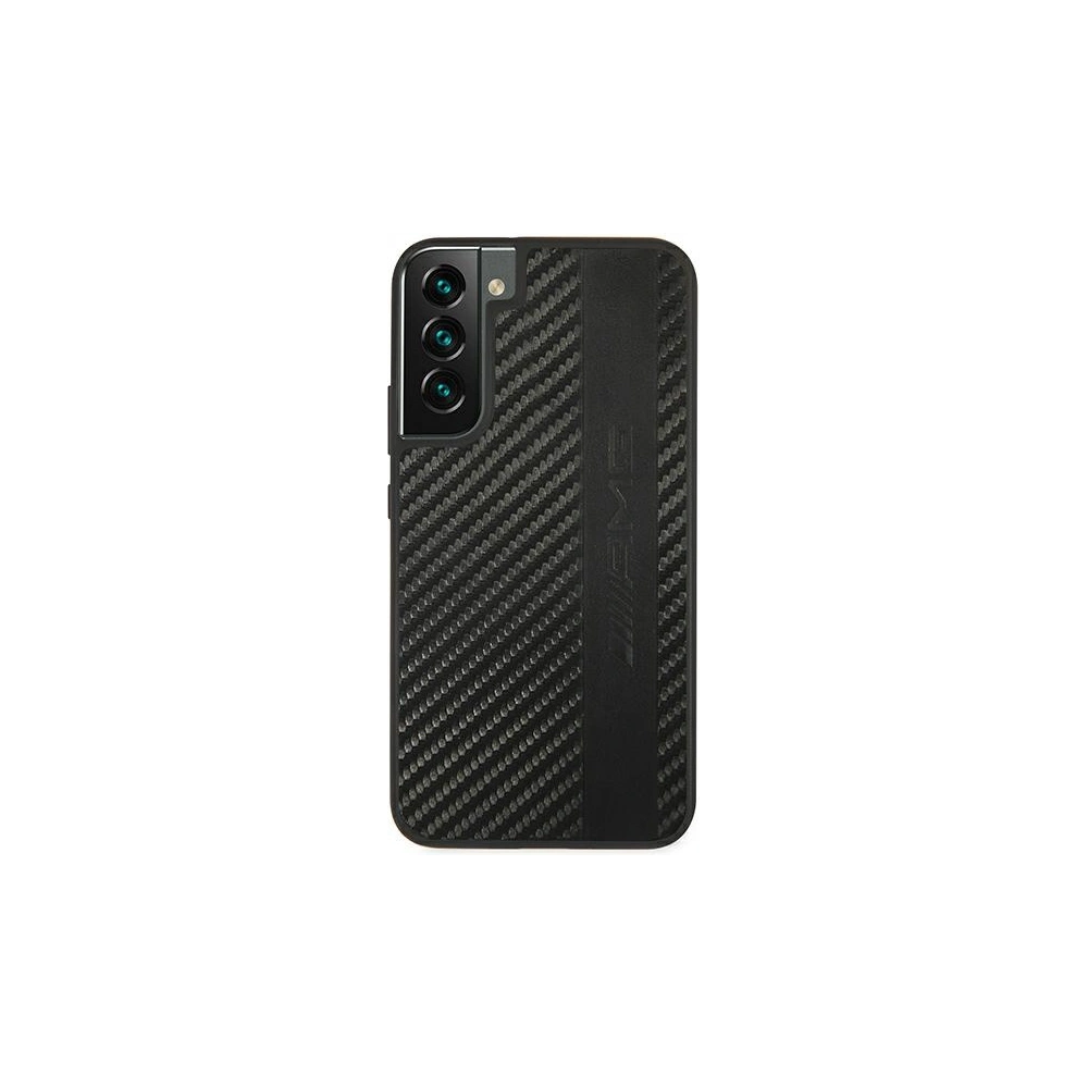 homescreen.pl - Etui Mercedes AMG AMHCS22MBLSCA Samsung Galaxy S22+ Plus czarny/black hardcase Carbon Stripe&Embossed