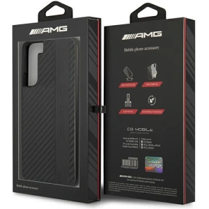 Kup Case Mercedes AMG AMHCS22MBLSCA Samsung Galaxy S22+ Plus schwarz/hardcase Carbon Stripe&Embossed - MRS039BLK - {ean13} - Sklep Home Screen