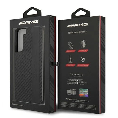 Kup Etui Mercedes AMG AMHCS22MBLSCA Samsung Galaxy S22+ Plus negru/black hardcase Carbon Stripe&Embossed - MRS039BLK - {ean13} - Sklep Home Screen