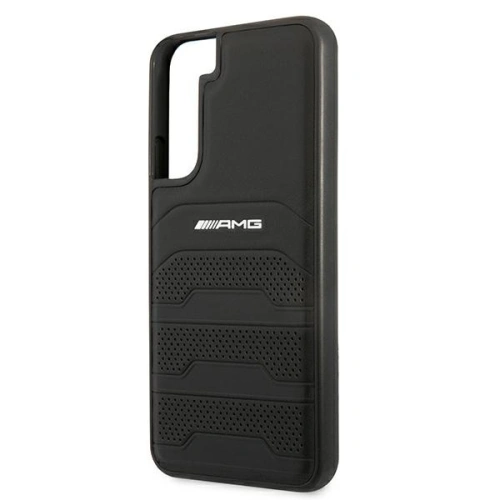 Kup Etui Mercedes AMG AMHCS22MGSEBK Samsung Galaxy S22+ Plus negru/black hardcase din piele cu linii debossate - MRS040BLK - {ean13} - Sklep Home Screen