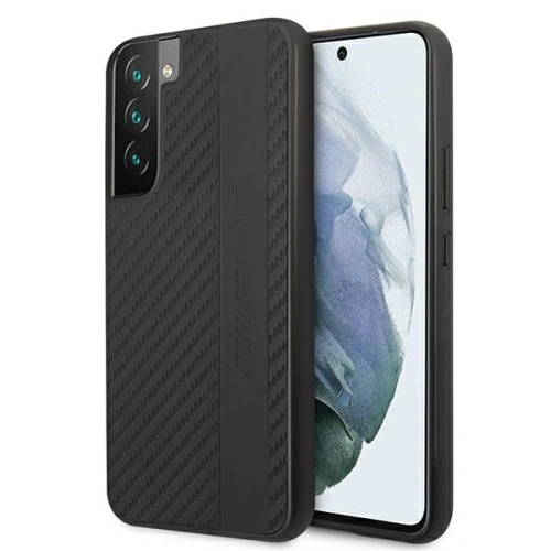 Kup Case Mercedes AMG AMHCS22SBLSCA Samsung Galaxy S22 schwarz/black hardcase Carbon Stripe&Embossed - MRS041BLK - {ean13} - Sklep Home Screen