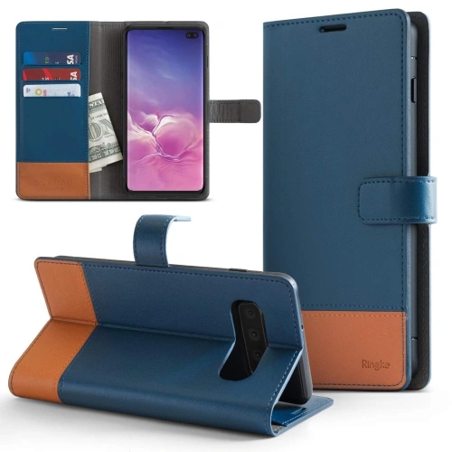Kup Etui Ringke Wallet Samsung Galaxy S10 Haditengerészeti & Barna - RGK857BLU - {ean13} - Sklep Home Screen