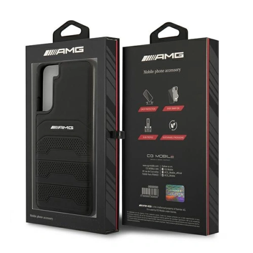 Kup Etui Mercedes AMG AMHCS22SGSEBK Samsung Galaxy S22 czarny/black hardcase Leather Debossed Lines - MRS042BLK - {ean13} - Sklep Home Screen