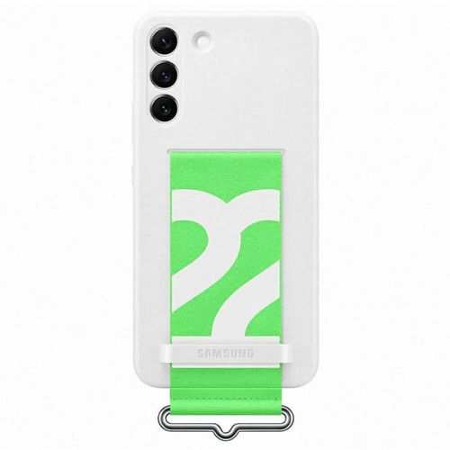 Kup Etui Samsung Galaxy S22 EF-GS901TW bílý/white Silicone Cover Strap - SMG551WHT - {ean13} - Sklep Home Screen