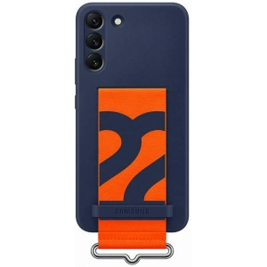 Kup Etui Samsung Galaxy S22+ Plus EF-GS906TN granatowy/navy Silicone Cover Strap - SMG552NAV - {ean13} - Sklep Home Screen