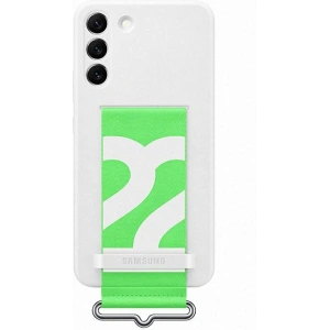 Kup Etui Samsung Galaxy S22+ Plus EF-GS906TW biały/white Silicone Cover Strap - SMG553WHT - {ean13} - Sklep Home Screen