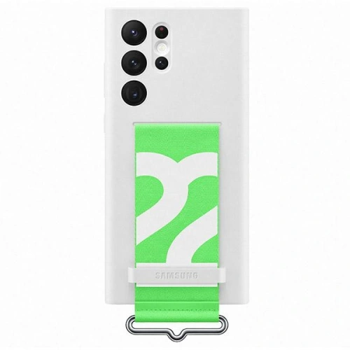 Kup Etui Samsung Galaxy S22 Ultra EF-GS908TW fehér/szürke Szilikon Tok Pánt - SMG555WHT - {ean13} - Sklep Home Screen