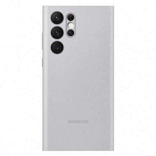Kup Etui Samsung Galaxy S22 Ultra EF-NS908PJ jasno szary/light gray LED View Cover - SMG569GRY - {ean13} - Sklep Home Screen