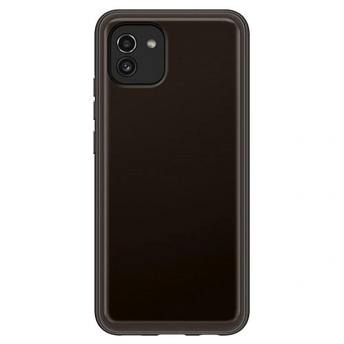 Kup Etui Samsung Galaxy A03 EF-QA036TB Clear Cover negru/black - SMG581BLK - {ean13} - Sklep Home Screen