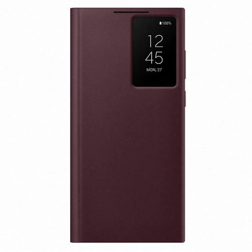 Buy Samsung Galaxy S22 Ultra EF-ZS908CE burgundy Clear View Cover - SMG608BRG - {ean13} - Home Screen Store Europe