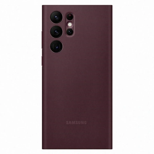 Buy Samsung Galaxy S22 Ultra EF-ZS908CE burgundy Clear View Cover - SMG608BRG - {ean13} - Home Screen Store Europe