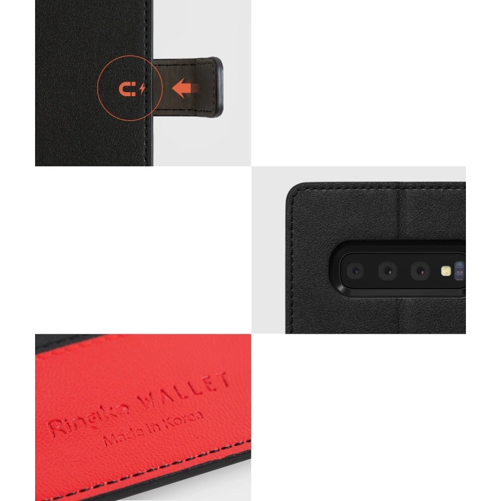 Kup Etui Ringke Wallet Samsung Galaxy S10 Plus Black & Red w najlepszej cenie w Home Screen