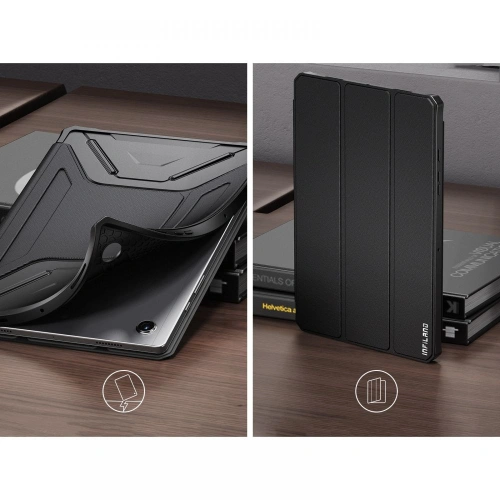 Kup Etui Infiland Rugged Folio Samsung Galaxy Tab A8 10.5 Negru - INF024BLK - {ean13} - Sklep Home Screen