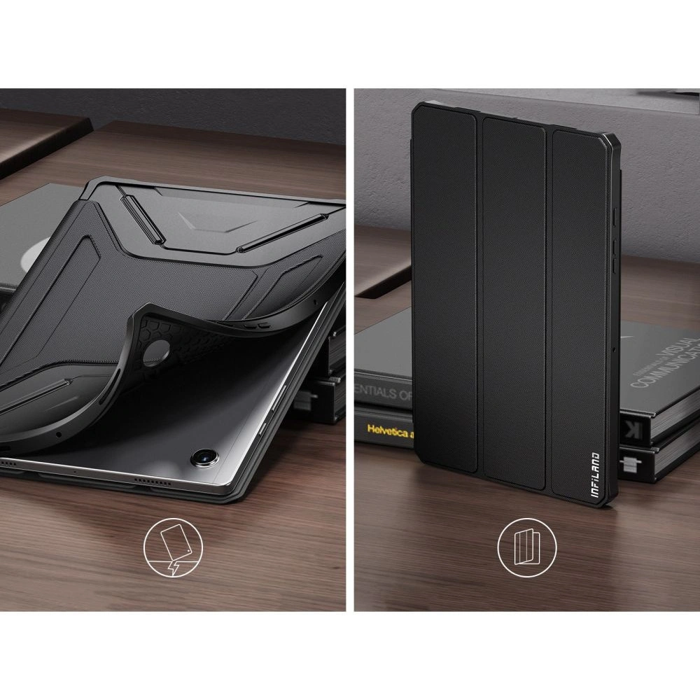 Etui Infiland Rugged Folio Samsung Galaxy Tab A8 10.5 Black