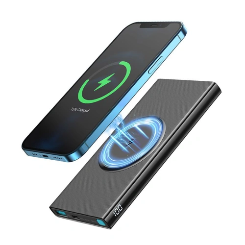Kup Induktiv geladenes Powerbank Joyroom JR-W010 Magnetisches MagSafe Power Bank 10000mah Schwarz - JYR079BLK - {ean13} - Sklep Home Screen
