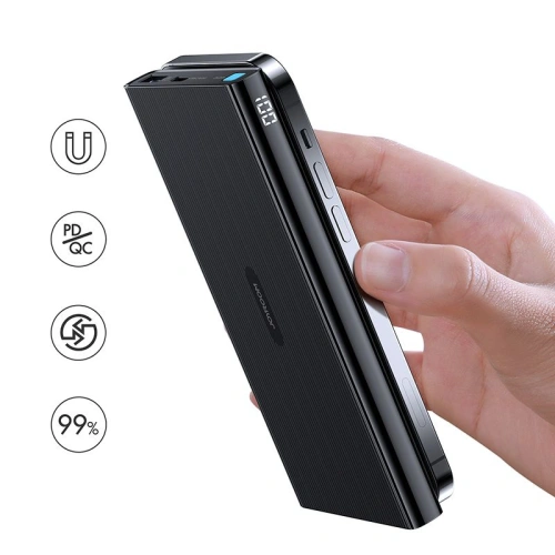 Kup Induktiv geladenes Powerbank Joyroom JR-W010 Magnetisches MagSafe Power Bank 10000mah Schwarz - JYR079BLK - {ean13} - Sklep Home Screen