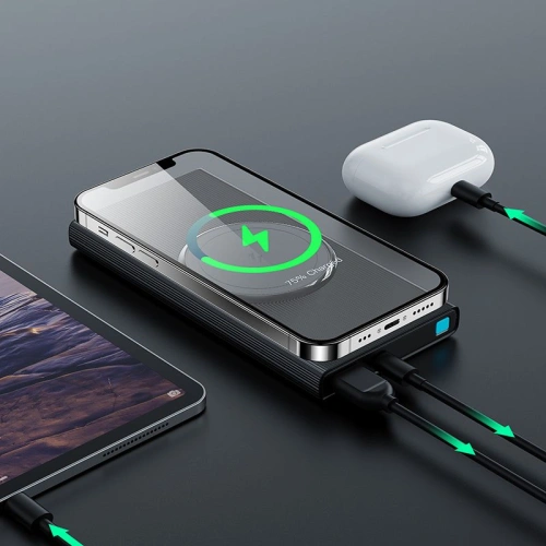 Kup Induktiv geladenes Powerbank Joyroom JR-W010 Magnetisches MagSafe Power Bank 10000mah Schwarz - JYR079BLK - {ean13} - Sklep Home Screen