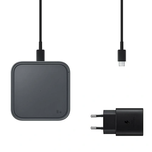 Kup Încărcătorul inductiv Samsung EP-P2400TB Încărcător Rapid 15W + încărcător de rețea gri închis/dark gray - SMG612GRY - {ean13} - Sklep Home Screen
