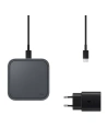 Kup Încărcătorul inductiv Samsung EP-P2400TB Încărcător Rapid 15W + încărcător de rețea gri închis/dark gray - SMG612GRY - {ean13} - Sklep Home Screen