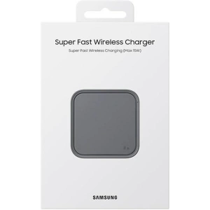 Ładowarka indukcyjna Samsung EP-P2400TB Fast Charger 15W + ładowarka sieciowa ciemno szary/dark gray