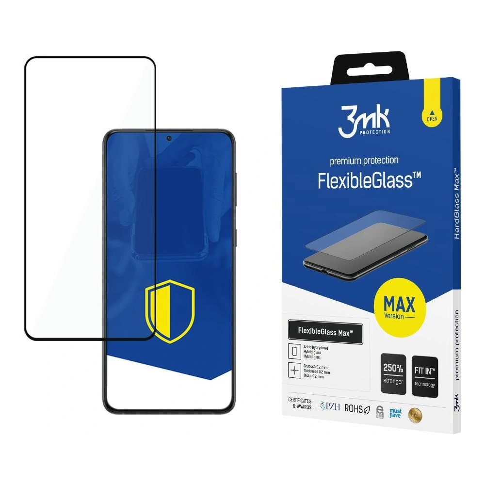 homescreen.pl - Szkło hybrydowe 3MK FlexibleGlass Max Samsung Galaxy S22 czarne
