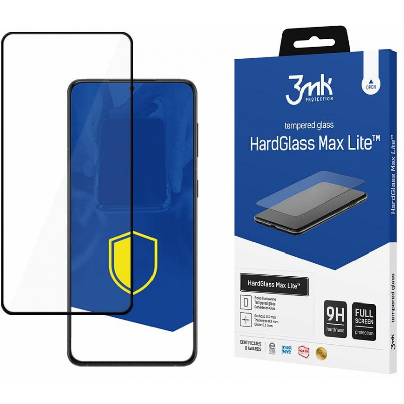 homescreen.pl - Szkło hartowane 3MK HardGlass Max Lite Samsung Galaxy S22 czarne