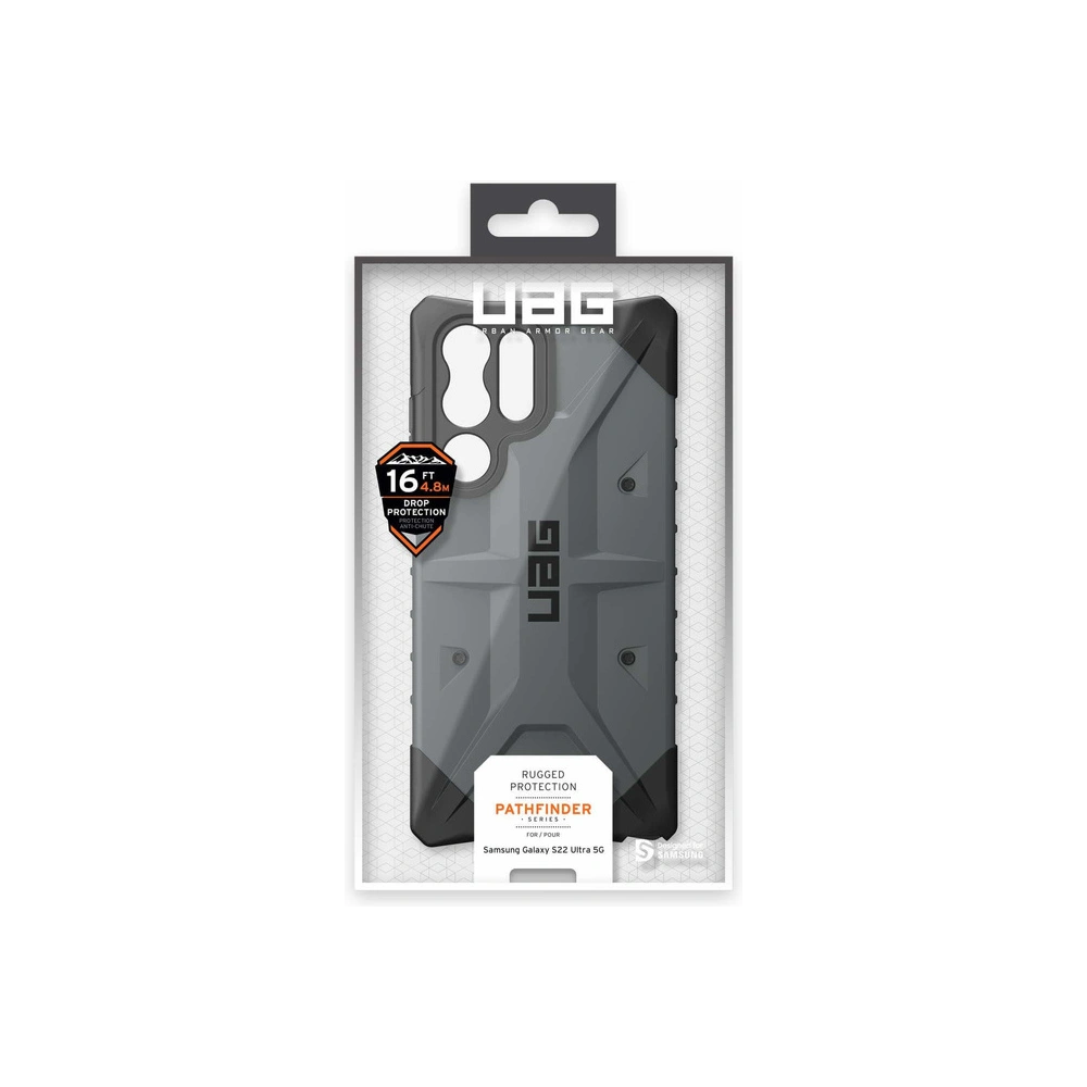 homescreen.pl - Etui UAG Urban Armor Gear Pathfinder Samsung Galaxy S22 Ultra (srebrna)
