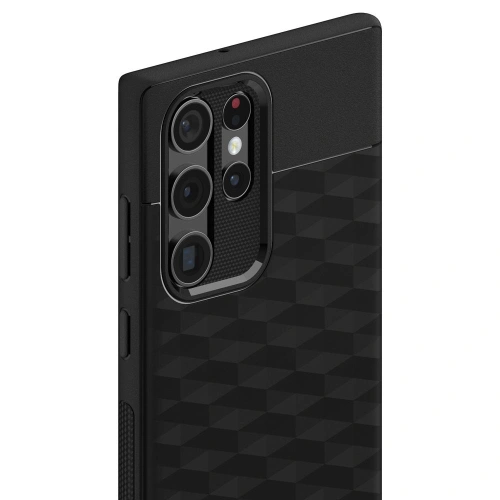 Kup Case Caseology Parallax Samsung Galaxy S22 Ultra Matt Schwarz - CSL042BLK - {ean13} - Sklep Home Screen