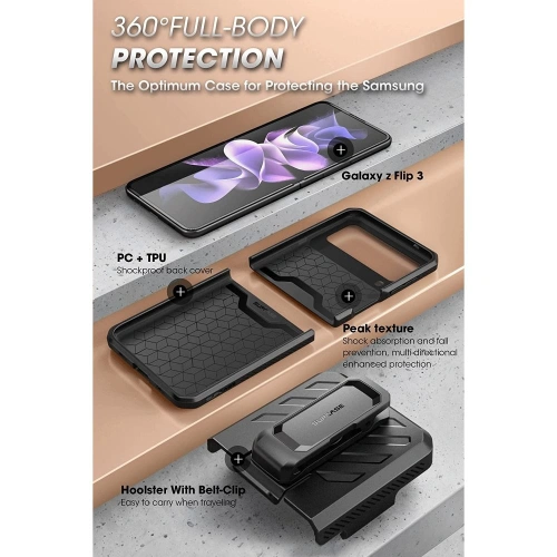 Kup Etui Supcase Unicorn Beetle Pro Samsung Galaxy Flip 3 Fekete - SPC235BLK - {ean13} - Sklep Home Screen