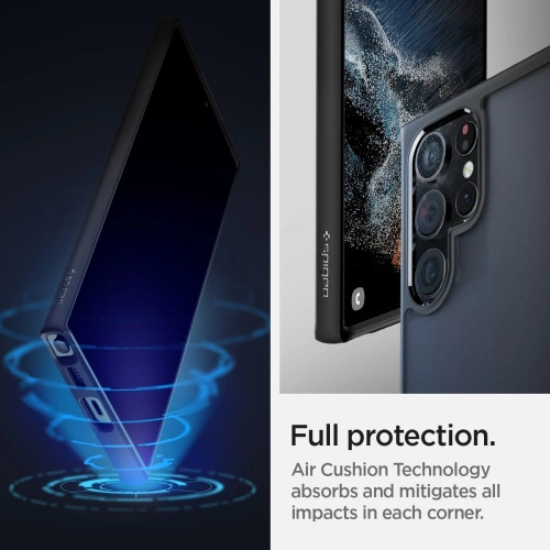 Kup Etui Spigen Ultra Hybrid Samsung Galaxy S22 Ultra Frost Fekete - SPN2126FROBLK - {ean13} - Sklep Home Screen
