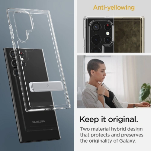 Kup Etui Spigen Ultra Hybrid S Samsung Galaxy S22 Ultra Crystal Clear - SPN2127CL - {ean13} - Sklep Home Screen