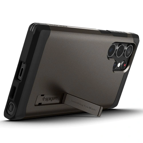 Kup Etui Spigen Tough Armor Samsung Galaxy S22 Ultra Fekete fém - SPN2128GNM - {ean13} - Sklep Home Screen