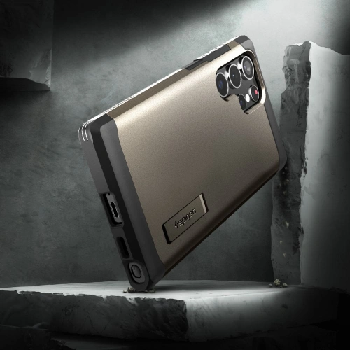 Kup Etui Spigen Tough Armor Samsung Galaxy S22 Ultra Fekete fém - SPN2128GNM - {ean13} - Sklep Home Screen