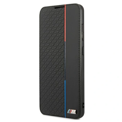 Kup Etui BMW BMBKS21FETRTBK Samsung Galaxy S21 FE fekete/black könyvtok M Collection Triangles - BMW282BLK - {ean13} - Sklep Home Screen