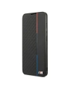 Etui BMW BMBKS21FETRTBK Samsung Galaxy S21 FE fekete/black könyvtok M Collection Triangles