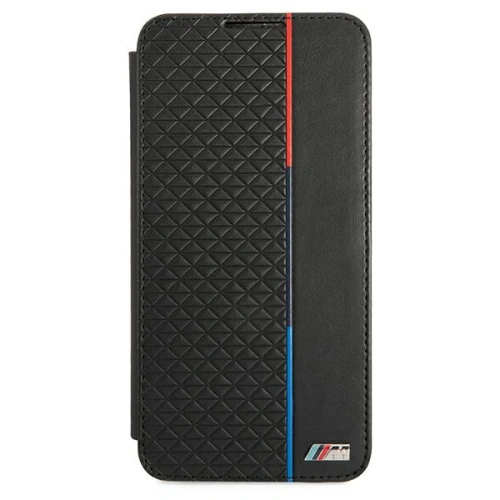 Kup Etui BMW BMBKS21FETRTBK Samsung Galaxy S21 FE fekete/black könyvtok M Collection Triangles - BMW282BLK - {ean13} - Sklep Home Screen