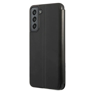 BMW BMBKS21FETRTBK Samsung Galaxy S21 FE black bookcase M Collection Triangles