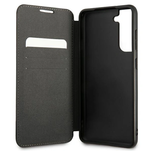 Kup Etui BMW BMBKS21FETRTBK Samsung Galaxy S21 FE fekete/black könyvtok M Collection Triangles - BMW282BLK - {ean13} - Sklep Home Screen