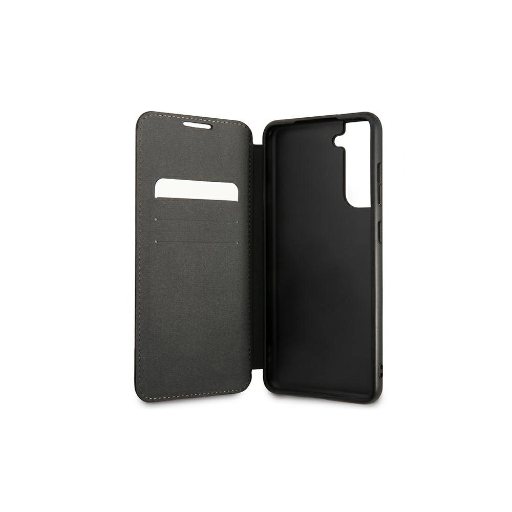 Etui BMW BMBKS21FETRTBK Samsung Galaxy S21 FE czarny/black bookcase M Collection Triangles