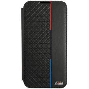 homescreen.pl - Etui BMW BMBKS22MTRTBK Samsung Galaxy S22+ Plus czarny/black bookcase M Collection Triangles